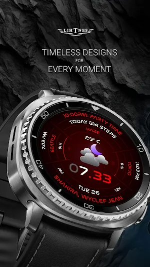 Haze Futuristic Watch Face 157 Screenshot 0
