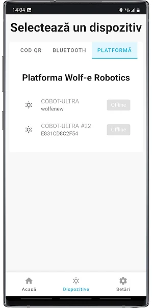 Wolf-e Robotics Platform Screenshot 1