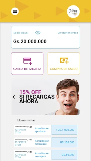 Jahapp Recargas Screenshot 1