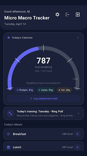Micro Macro Tracker Screenshot 0