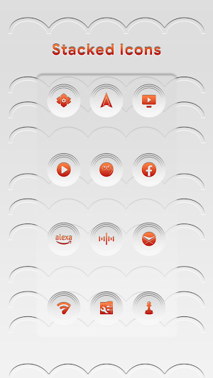 Stacked Light Red Icons Screenshot 3