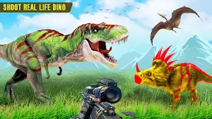 Wild Dino Gun Hunting Game FPS Screenshot 0