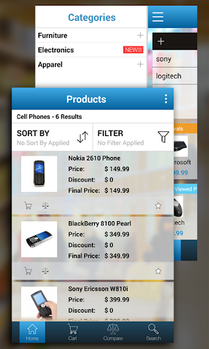 Magento Silver Shop Screenshot 1