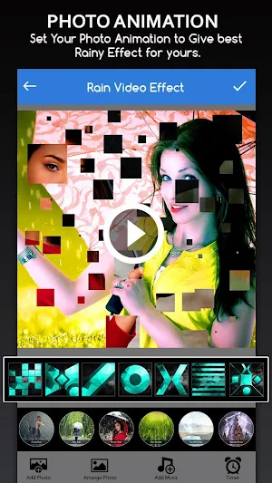 Rain Effect Video Maker : Photo Animation Screenshot 2