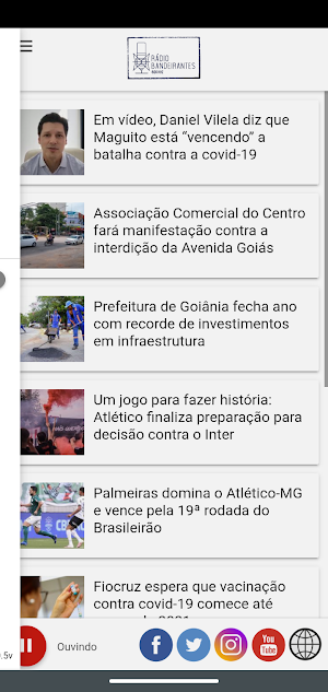Rádio Bandeirantes Goiânia Screenshot 1