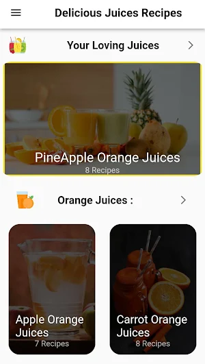 Juice Recipes Screenshot 0