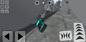 Car vs unfinished road crash Screenshot 2