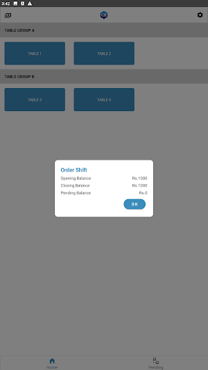 Restaurant App - Crystal ERP Screenshot 1