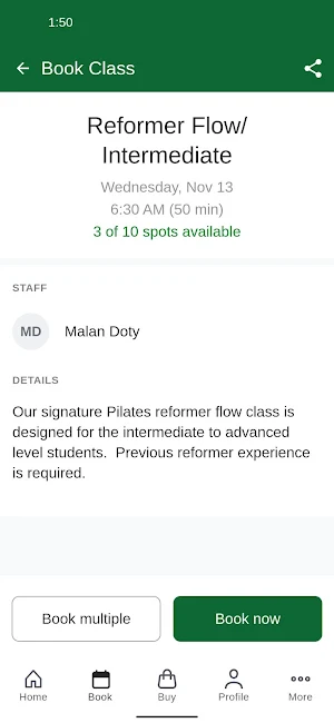 Studio Rhythm Pilates Screenshot 2