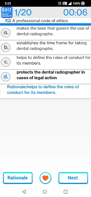 Dental Radiography Questions Screenshot 3
