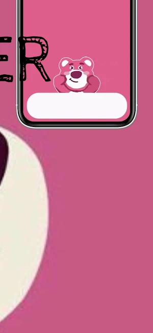 Cute Lotso Pink Bear Wallpaper Screenshot 3