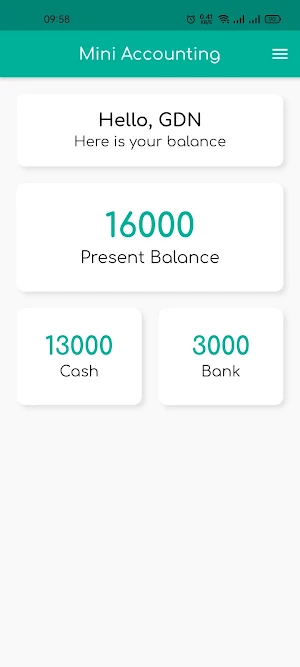 GDN Personal Accounting Screenshot 0
