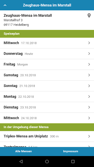 Mensa Heidelberg Screenshot 0