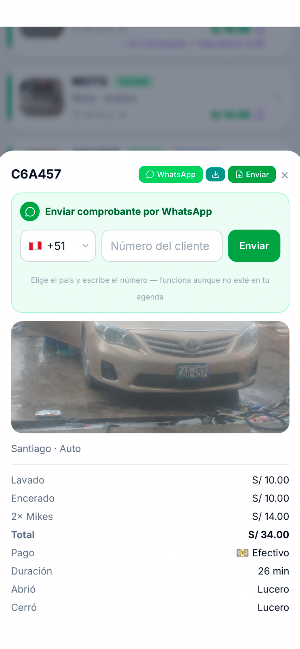 Control Carwash Lavadero Screenshot 1