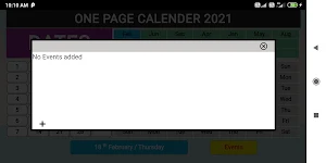 2021 One page calendar Screenshot 3
