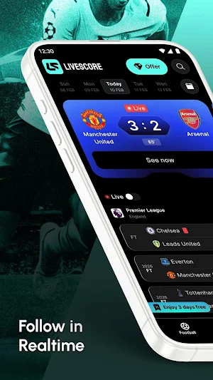 Football Live Scores 24 Screenshot 0