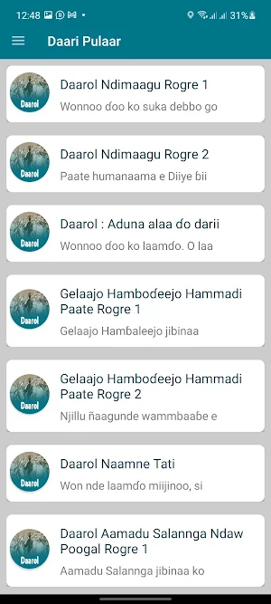 Daari Pulaar Screenshot 2