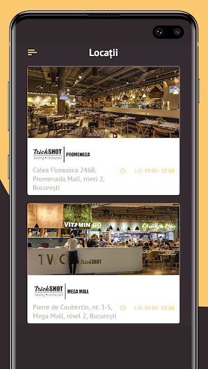 trickSHOT Restaurant Screenshot 1