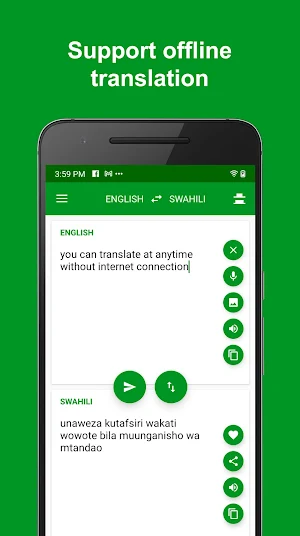 Swahili - English Translator : free & offline Screenshot 1