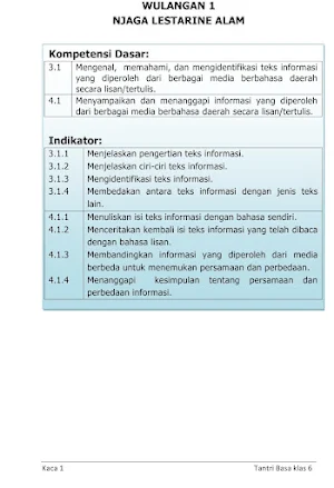 Bahasa Jawa Sastri Basa 6 K13 Screenshot 2