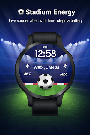 Soccer Energy Watch Face Screenshot 0