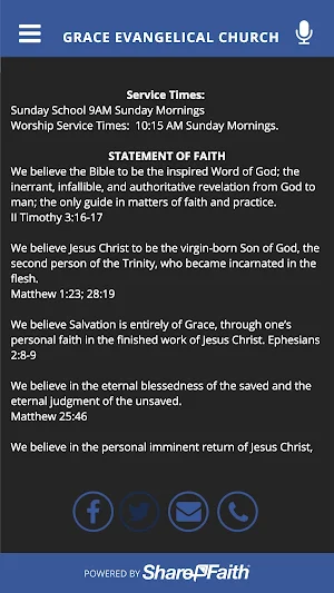 GRACE EVANGELICAL CHURCH Screenshot 1