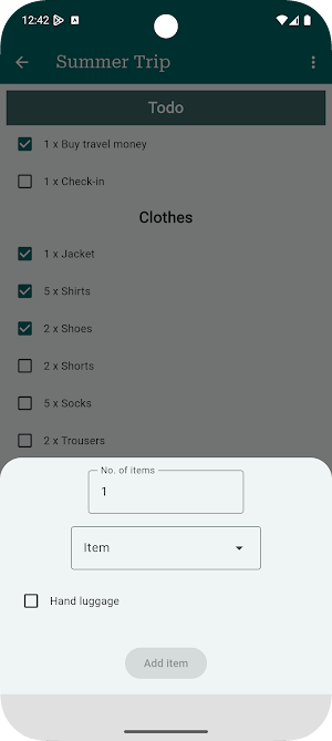 Pack4Trips Screenshot 1