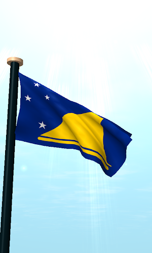 Tokelau Flag 3D Live Wallpaper Screenshot 1