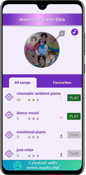 Monsta X Piano Tiles Screenshot 2