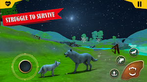 Wild Wolf Sim: Animal Fight 3D Screenshot 3