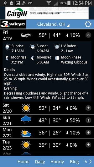 WKYC Weather Screenshot 1