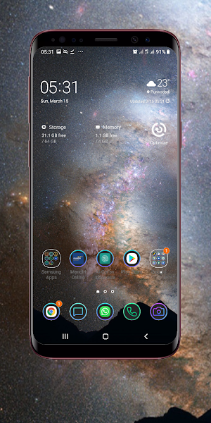 Starry Sky Wallpaper Screenshot 2
