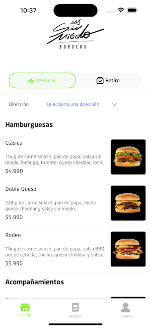 Sin Miedo Burgers Screenshot 0