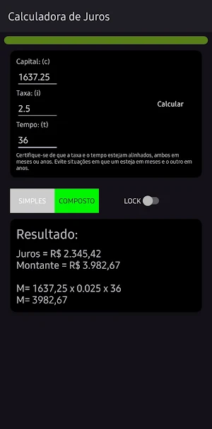 Calculadora de Juros Screenshot 1