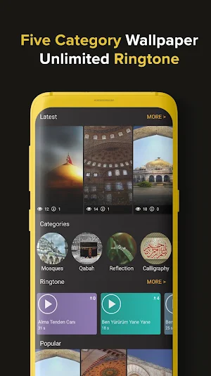 Islamic Wallpapers & Ringtones by Ezan Vakti Pro Screenshot 0