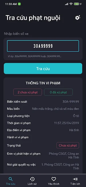 Tra cứu phạt nguội Ô tô Screenshot 3
