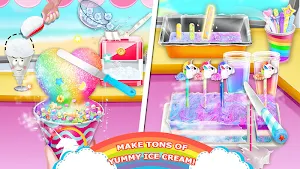 Unicorn Chef: Summer Ice Foods - Cooking Games Screenshot 2