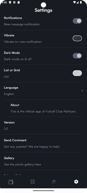 Partizani Channel Screenshot 3
