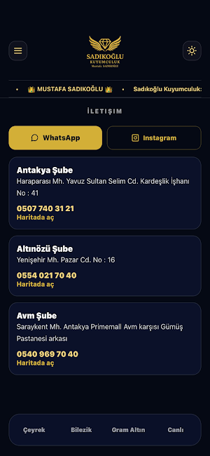 Sadıkoğlu Kuyumculuk Screenshot 2