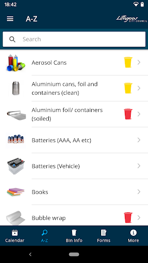 Lithgow Council Waste Screenshot 1