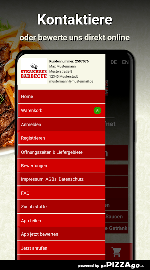 Steakhaus Barbecue Berlin Screenshot 2