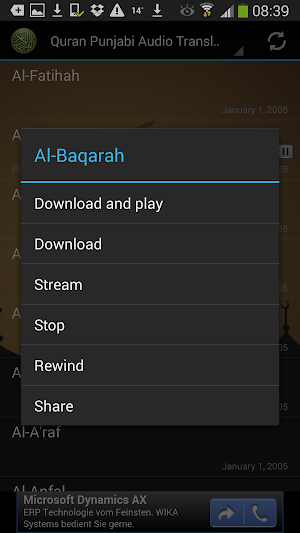 Quran Punjabi Translation Screenshot 1
