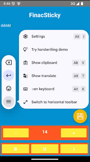FinacSticky Screenshot 2