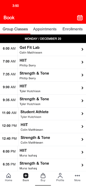 Athletic Form Screenshot 1