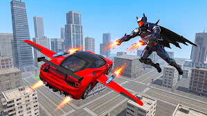 Flying Robot Hero:City Fighter Screenshot 1