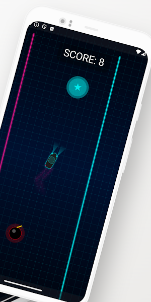 Tap Neon Driver - Reach 100! Screenshot 1