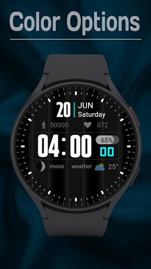 Digital Amoled Watch Face Screenshot 3