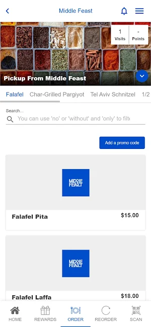 Middle Feast App Screenshot 2