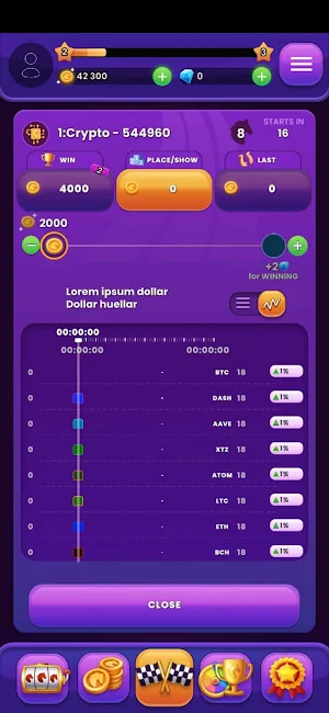 Market Races - Predict & Win! Screenshot 1