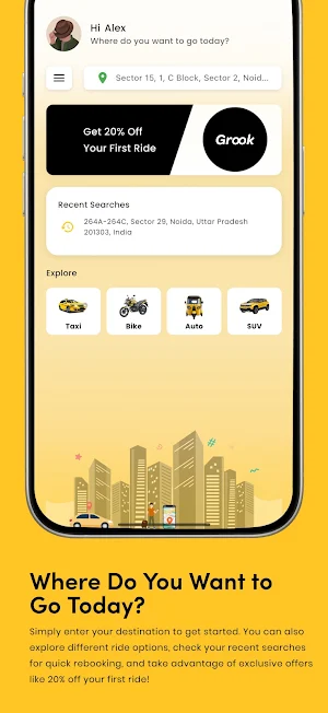 Grook: Request a ride Screenshot 3